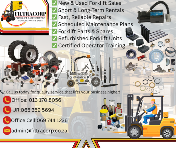 At [Your Company Name], we specialize in everything forklift-related – fast, reliable, and built for your business! ✅ New & Used Forklift Sales ✅ Short & Long-Term Rentals ✅ Fast, Reliable Repairs